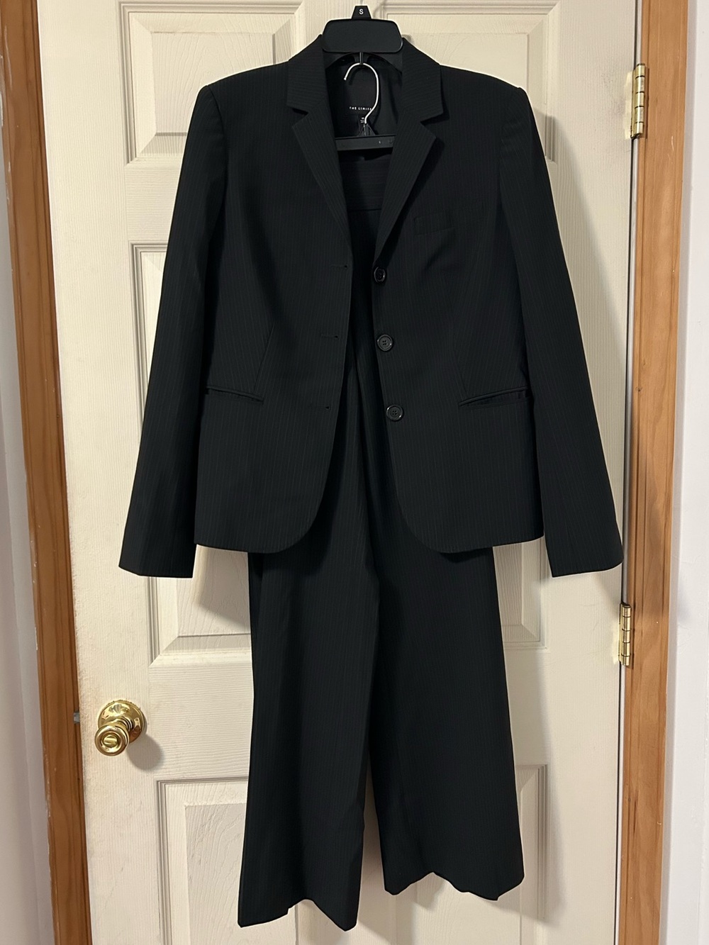 The Limited Women’s Dark Gray Pinstripe Suit Blazer Pants 10